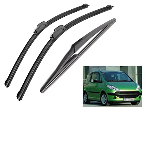 Essuie-glace avant arrière en J pour Peugeot 1007 2005-2011