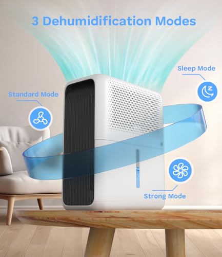 Image of TABYIK Dehumidifiers for Home, 101oz Dehumidifier & 2pack Reusable Dehumidifying Boxes - Auto Shut Off Auto Defrost Quiet Dehumidifiers for Bathroom Room Wardrobe Closet Trailer RV | Pump Drain Hose, Auto Humidity Control, Large Dehumidifier for Home, RV, Bathroom & Bedroom