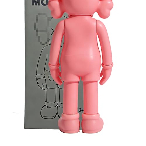 Latwantme 8Inch Pink XX Inspired Black Action Figure Kitchen Decor Artistic PVC Figure for Modern Home Office Collectors 8IN Sculpture with XX Eyes Design Unique Gift for Chefs Art Lovers.