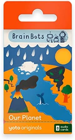 Yoto BrainBots: Our Planet – 8 Kids Audiobook Cards for Use with Yoto Player & Mini All-in-1 Audio Player, Educational Screen-Free Listening with Fun Stories for Learning & Interactive Quizes, Ages 6+