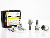 Set of 4 Locking Bolts with Unique Removal Key Fits Fiat Ducato/ Peugeot Boxer/ Campervan M14 Thread 2007-onwards - PLEASE CHECK THE SIZE OF THE CURRENT BOLTS. THIS MODEL OF THE CAR CAN BE FITTED WITH EITHER M14 or M16 wheel bolts. Fit only Vans with...