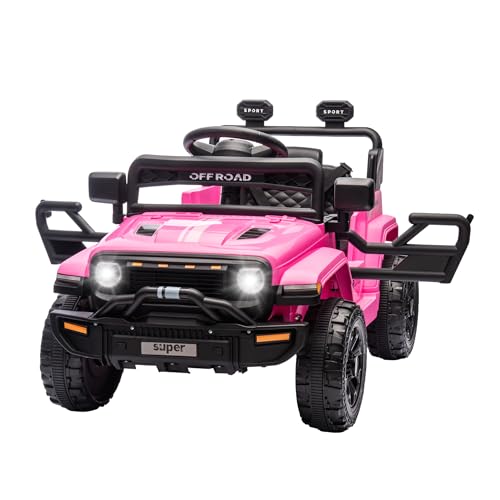 2 Seater Ride on Car for Kids with Parent Remote Control - 12v Electric Power Wheel Car w/ 2 Speeds,...