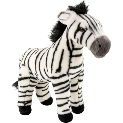 Peluche zèbre debout 30 cm Carl Dick jouet doudou animal de la savane 3653