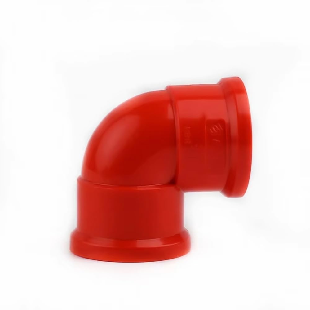 2 tubi in UPVC rossi lunghi 50 cm - Soluzione idraulica versatile for acquari, irrigazione del giardino e progetti fai da te(25mm set)