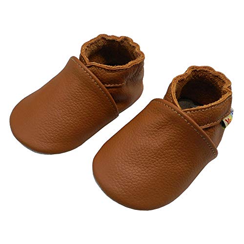 Yalion 5263451603 Baby Boys Girls Shoes Crawling Slipper Toddler Infant Soft Leather First Walking Moccasins thumb #2