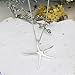 AeraVida Playful Starfish Dance .925 Sterling Silver Pendant Necklace