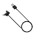 EXMRAT for Garmin Vivosmart HR Charger, Replacement Charging Cable for Garmin Vivosmart HR / Vivosmart HR Plus Activity Tracker Regular Fit (Black)