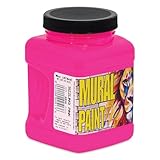 Chroma Acrylic Mural Paint for Interior and Exterior Murals - Lightfast, Mixable, Hard-Wearing Vibrant Pigment, 16 oz Sizzling Pink (2513)