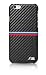 BMW M Collection Hard Case Carbon Inspiration Stripe Horizontal for iPhone 6/6S - 4.7" - Black