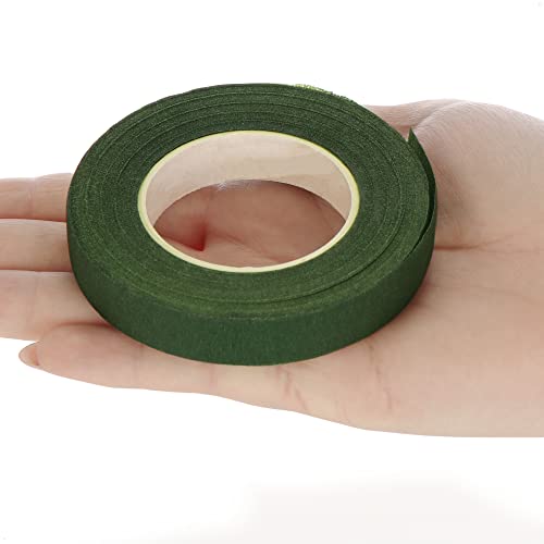 COM-FOUR® 4x Flower Tape - zelfklevende maskeertape voor bloemen - wikkeltape voor bloemisten - ambachtelijke crêpe (Bloementape - 13 mm) - Afbeelding 3