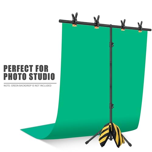 Soporte para fondo fotográfico portátil 6.5x3.2ft ajustable miniatura 6