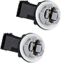 HERCOO Turn Signal Tail Light Socket Tail Lamp Lights Wiring Harness Plug Connectors Holder Compatible With Dodge Ram 1500 2009-2020 Ram 2500 3500 2010-2020, Pack of 2