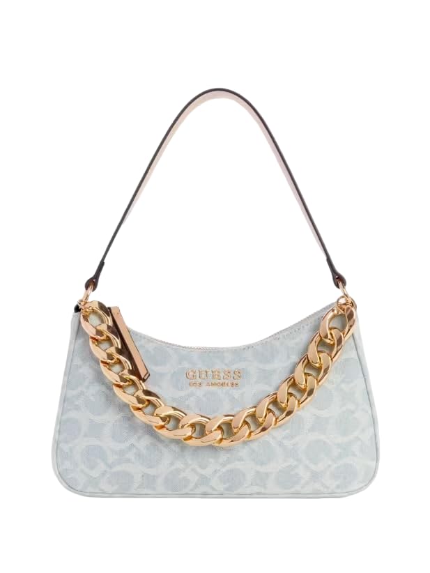 GUESS Factory Rembert Denim Logo Mini Shoulder Bag