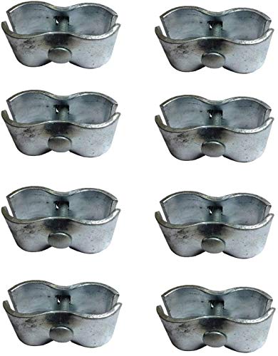 letsFix Dog Kennel Clamps for 1-3/8\" Chain Link Fence Pipe Pannel Frames, Dog Kennels/Dog Runs and Saddle Clamps. [8 Pack]