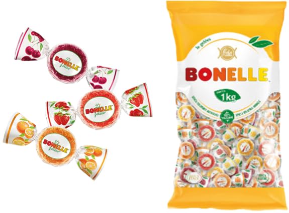 Fruchtbonbons, 1 kg Packung mit 5 Stück