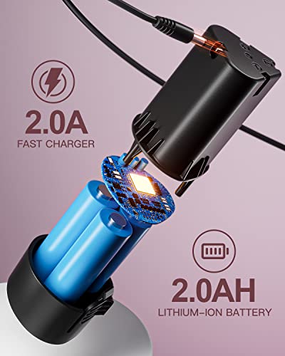 Drill Set, Oubel 12V Cordless Drill Pink With 42 Acessories, Pink Power Drill Cordless With 3/8" Keyless Chuck, Built-In Led, 2 Variable Speed, Pink Drill For Diy Home Projects, Around The House #TOP7