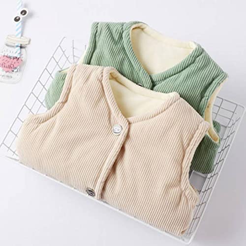 Kids Toddler Fleece Cotton Jacket Vest Puffer Thicken Coat for Boys Girls Windproof Winter Outwear Vest4