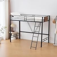 Amazon｜ロフトベッド シングル 北欧風 子供部屋 スチール 耐震 高さ2