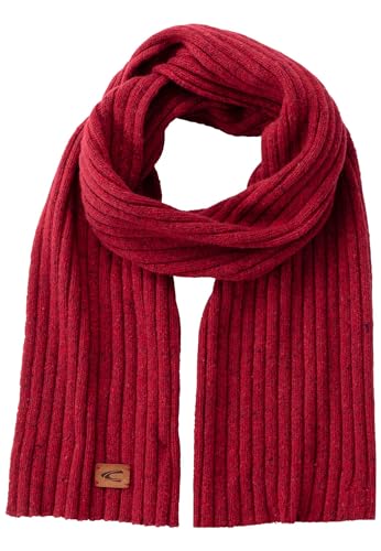 camel active Herren Strickschal mit Merinowolle Rot, menswear-OS