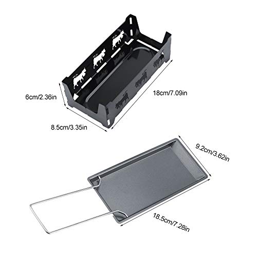 Non-Stick Raclette Grill & Cheese Melter with Baking Tray - Versatile Melting Pan for Home Kitchen Use - Image 4