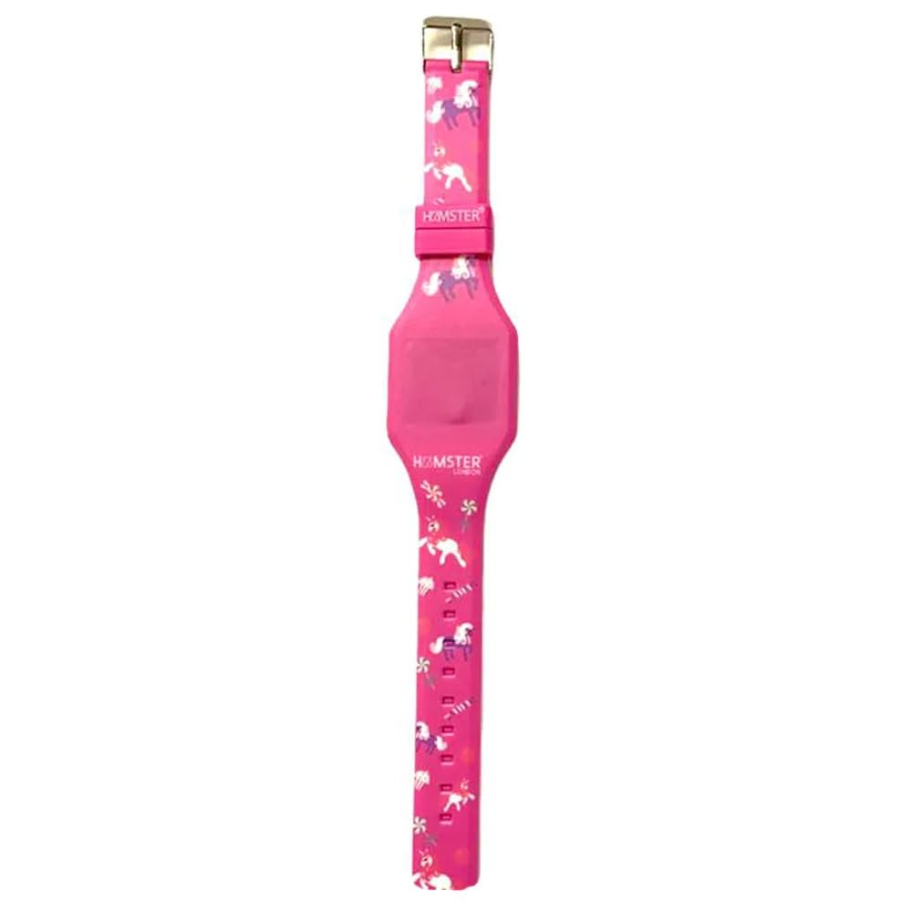 HAMSTERLondon Silicon Digital LED Band Candy Watch for Women/GirlUnisex, Best for Gifting- Pink
