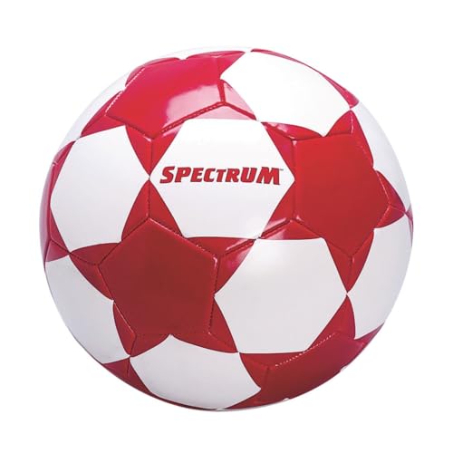S&S Worldwide Spectrum Cushion Soccer Ball. Machine Sewn Ball has a Durable, Waterproof 2mm-thick PVC Cover with a Foam Backing for a Softer Feel. Size 3 Balls are 7.5