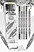 Online 19105 Calli.Brush Grey, 5er Set Handlettering Brush-Pen, Pinsel-Stifte Set, Kalligraphie-Set, Pens mit Calligraphie-Spitze und Pinsel-Spitze für Bullet Journaling, Wasserfarben, Aquarellieren
