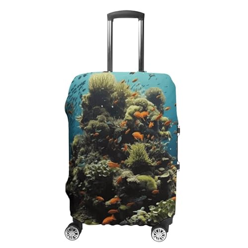 Biodiversity Luggage Cover, Elastic Luggage Protector Fits 19-32in Suitcases, Washable & Anti-Scratch Suitcase Cover for Men Women XL