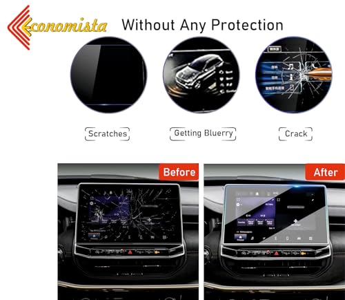 Image of Economista Drive In Luxury With 9H Hardness Car Screen Protector! Scratch & Water Resistant For Premium Protection! Specifically Tailored For Your Toyota Glanza V (Top Variant, 9 Inch) (Matte)