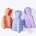 JELEUON Little Girls Boys Winter Warm Cartoon Zipper Hoodie Jacket Down Puffer Coat Outwear 80