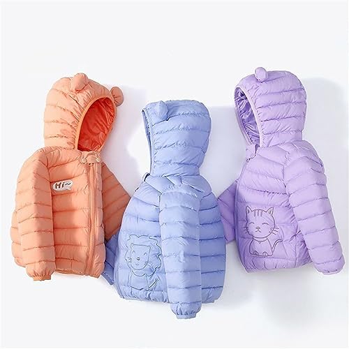 Little Girls Boys Winter Warm Cartoon Zipper Hoodie Jacket Down Puffer Coat Outwear4