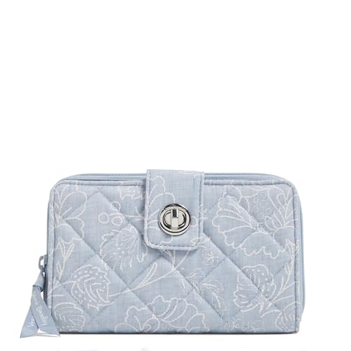 Image of Cotton Turnlock Wallet With Rfid Protection