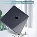Tuiklol for 2025 2024 2023 MacBook Air 15 inch Case M4 / M3 / M2 Clip, Model A3241 A3114 A2941 Hard Shell Case with Keyboard Cover & Screen Protectorfor MacBook Air 15.3'' Cover,Clear Black