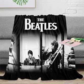 CHEWYZ The Beatles Couverture Polaire en Flanelle pour Enfants et Adultes,en Microfibre Moelleuse,Douce,Chaude et légère,imprimée en 3D,Couvre-lit pour lit,canapé,Chaise,Bureau (127x152cm) - Les Beatles, Paul McCartney, John Lennon, RIngo Starr, George Harrison CHEWYZ The Beatles Couverture Polaire en Flanelle pour Enfants et Adultes,en Microfibre Moelleuse,Douce,Chaude et légère,imprimée en 3D,Couvre-lit pour lit,canapé,Chaise,Bureau (127x152cm) – Image 3
