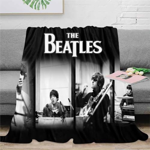 CHEWYZ The Beatles Couverture Polaire en Flanelle pour Enfants et Adultes,en Microfibre Moelleuse,Douce,Chaude et légère,imprimée en 3D,Couvre-lit pour lit,canapé,Chaise,Bureau (127x152cm) - Les Beatles, Paul McCartney, John Lennon, RIngo Starr, George Harrison CHEWYZ The Beatles Couverture Polaire en Flanelle pour Enfants et Adultes,en Microfibre Moelleuse,Douce,Chaude et légère,imprimée en 3D,Couvre-lit pour lit,canapé,Chaise,Bureau (127x152cm) – Image 4