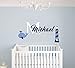 Custom Name Lighthouse and Whale Animal Series - Nautical Theme - Baby Boy - Wall Decal Nursery for Home Bedroom Children (MM12) (Wide 30