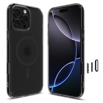 Spigen Capa Ultra Hybrid T MagFit projetada para iPhone 16 Pro Max [cobertura do botão de controle da câmera] [Proteção de nível militar] Compatível com MagSafe - Preto Frost