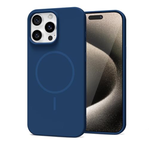 Coque iPhone 15 Pro Max gel souple évite les rayures fine compatible MagSafe