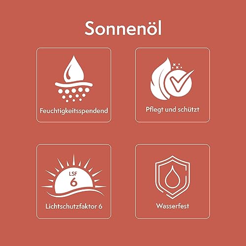 Tiroler Nussöl Original Sonnenöl wasserfest Bräunungsbeschleuniger mit Sonnenschutz LSF 6-150 ml