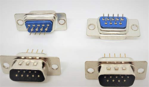 Conector DB9 DIP macho PCB 10 unidades miniatura 5