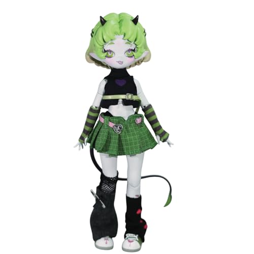 Bahomu ドール悪魔角シリーズ BJD可動関節人形 1/8スケール 19cm 可愛い悪魔少女 着せ替え可能 コレクションドール【公式正規品】 (色欲)