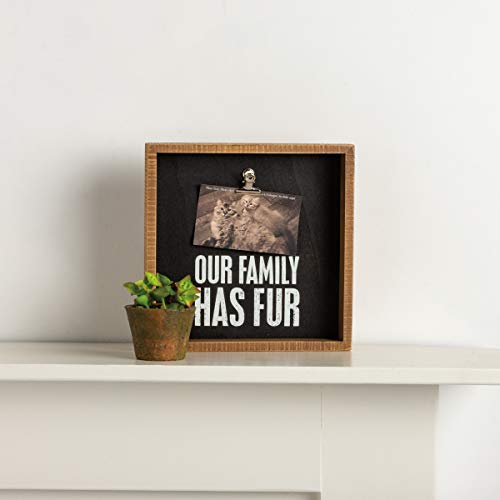 Primitives-by-Kathy-Inset-Box-Photo-Frame-Our-Family-Has-Fur Primitives by Kathy Inset Box Photo Frame Our Family Has Fur
