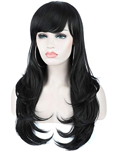 Kalyss 24" curly wavy synthetic hair wigs with hai…