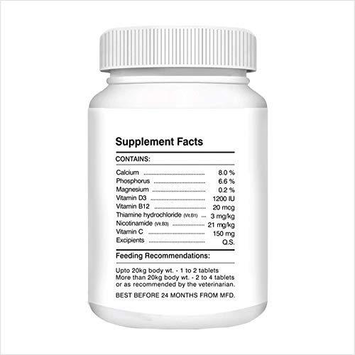 Drools Absolute Dog Supplement Tablets, Calcium Falvour 400g 110 Pieces Jar (Image - 4)