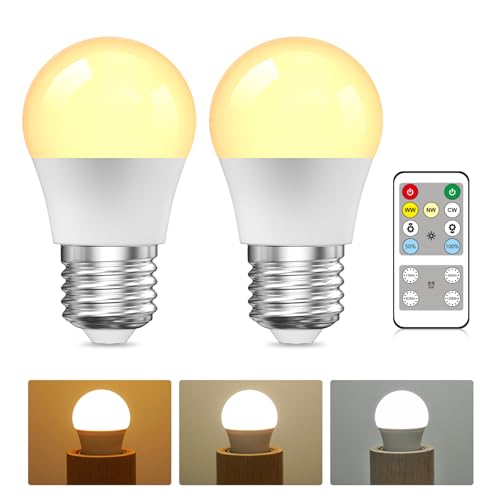 BrightArk Bombilla LED E27 con Control Remoto, 3 Colores (3000K-6000K) Bombilla Dimmable...