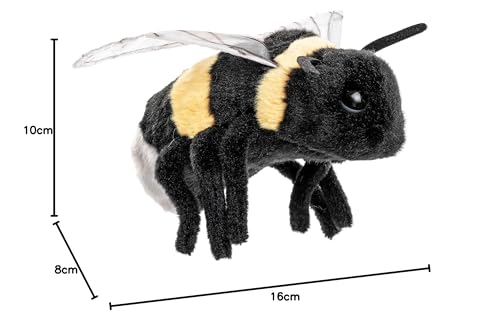 Uni-Toys - Hummel - 16 cm (Länge) - Plüsch-Insekt, Biene - Plüschtier, Kuscheltier