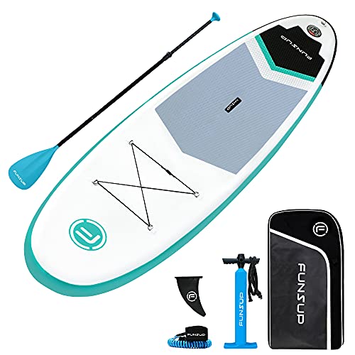 Funsup Funny Y1 Inflatable Standup Paddleboard, Portable And Stable Touring Paddle Board, Leisure Sup Board, 10’ Long X 30" Wide X 6" Thick With Isup Accessories (Green) #TOP7