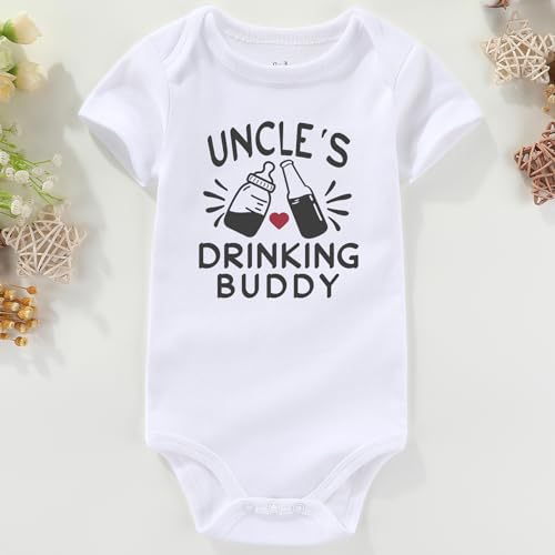 Funny best uncle Baby Clothes uncle's Drinking Buddy boy outfits girl Bodysuits2