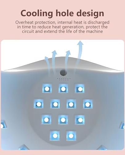 IndoTeam LED UV Nail Lamps for Gel Nail Polish – UV Nail Lamp with 4 Timers, LCD Display and Auto Sensor – UV Light LED Lamp Nail Dryer UV Lamp – Sun UV Lamps for Gel Nails - Image 4