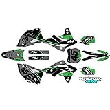 Kalair GFX Graphics Kit for Kawasaki KX250F (2013-2016) Enigma Series Green 9 Mil-Dirt Pit Bike Motorcycle Stickers,Dirtbike Racing Decal Automotive Motocross Accessories no Plastics